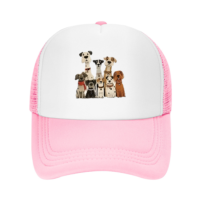Cap Streetwear Brand - หมวกเบสบอลลายสุนัขแบรนด์สตรีทแวร์ฤดูร้อนใหม่สำหรับทุกเพศ สไตล์คู่รัก หมวกกันแดดระบายอากาศได้ดี หมวกอเนกประสงค์ลำลอง