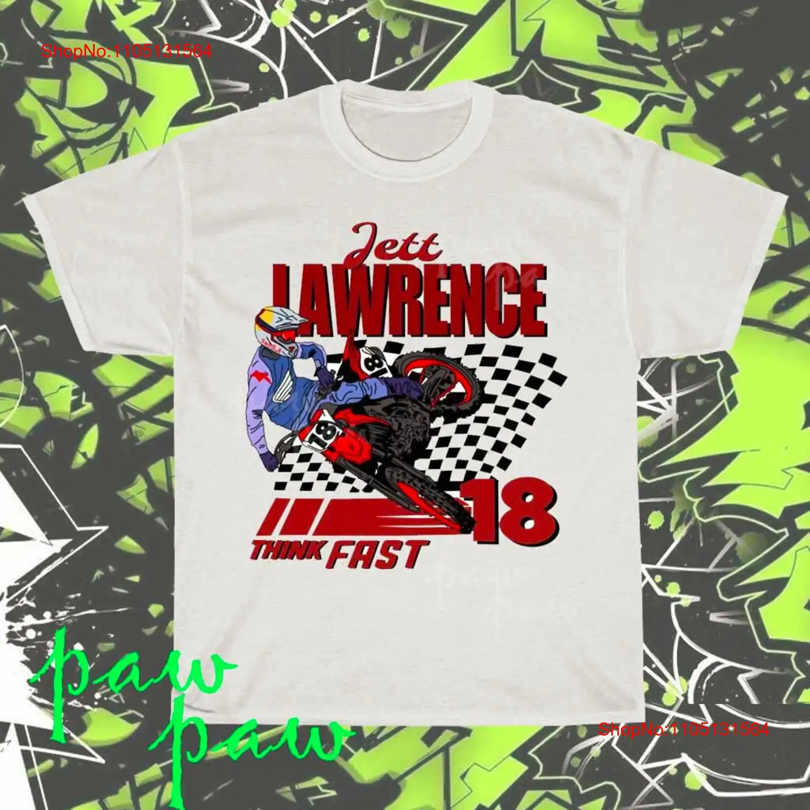Streetwear Brand Tees - เสื้อยืดลายกราฟิก Jett Lawrence HD ของแท้ ใหม่เอี่ยม