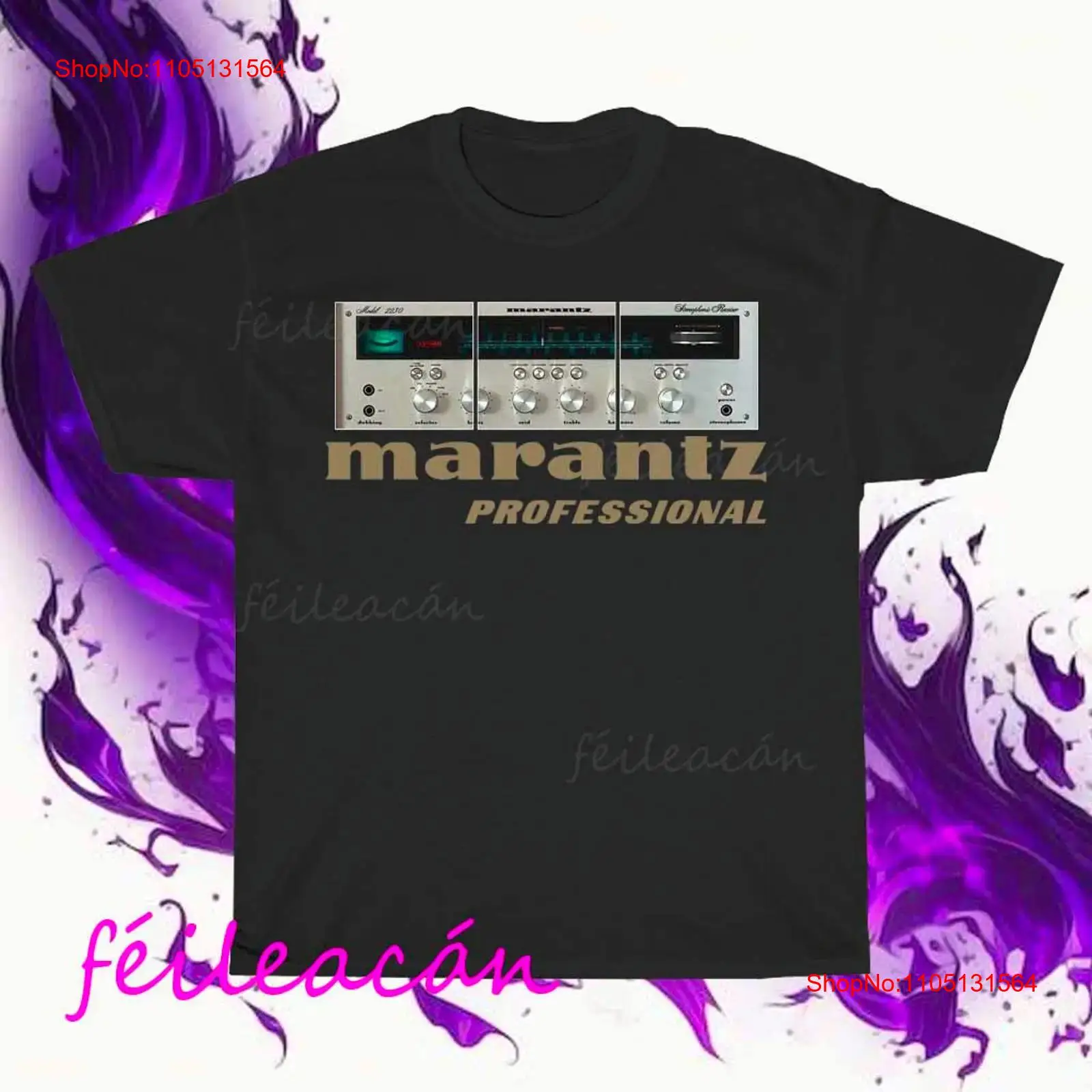 Streetwear Brand Tees - เสื้อยืดลายโลโก้ Marantz Amplifier ของแท้ สไตล์อเมริกัน ตลกๆ