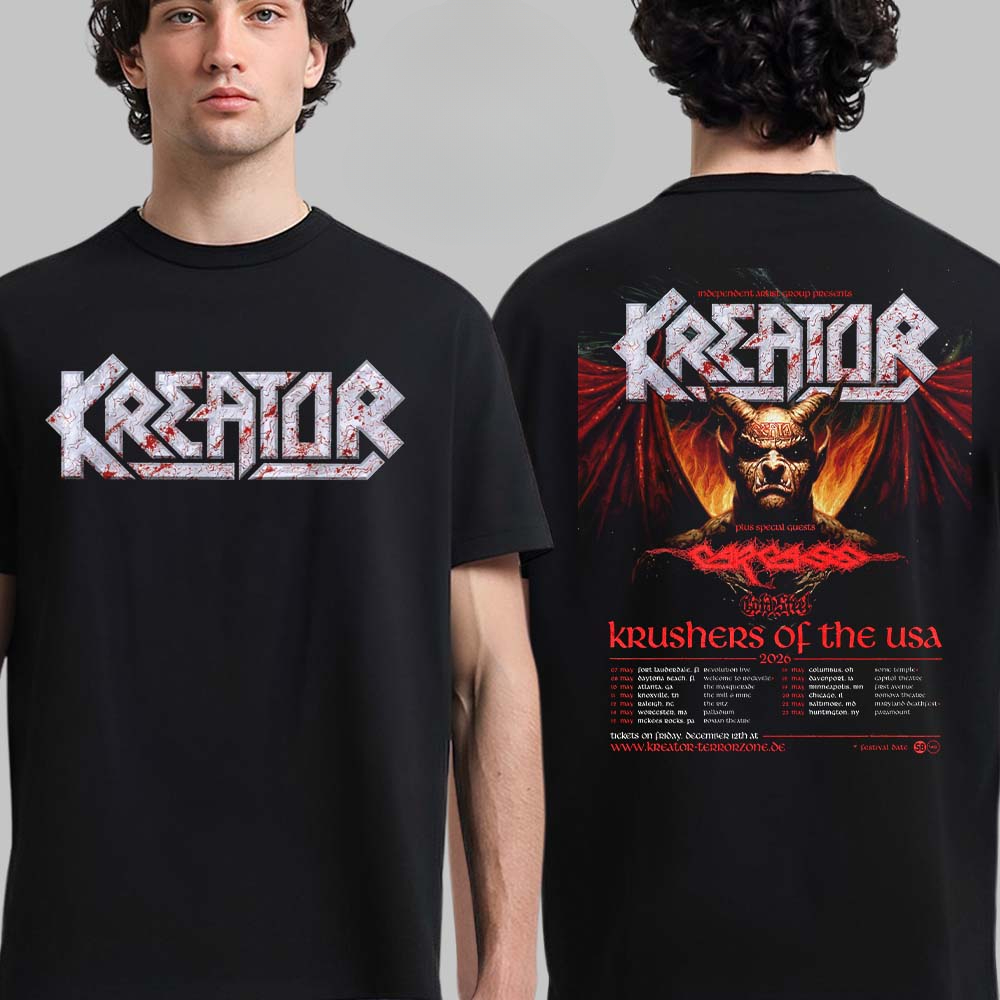 Y2k Kreator Cotton Band Shirt  - Streetwear Brand Y2K บทวิจารณ์และราคา