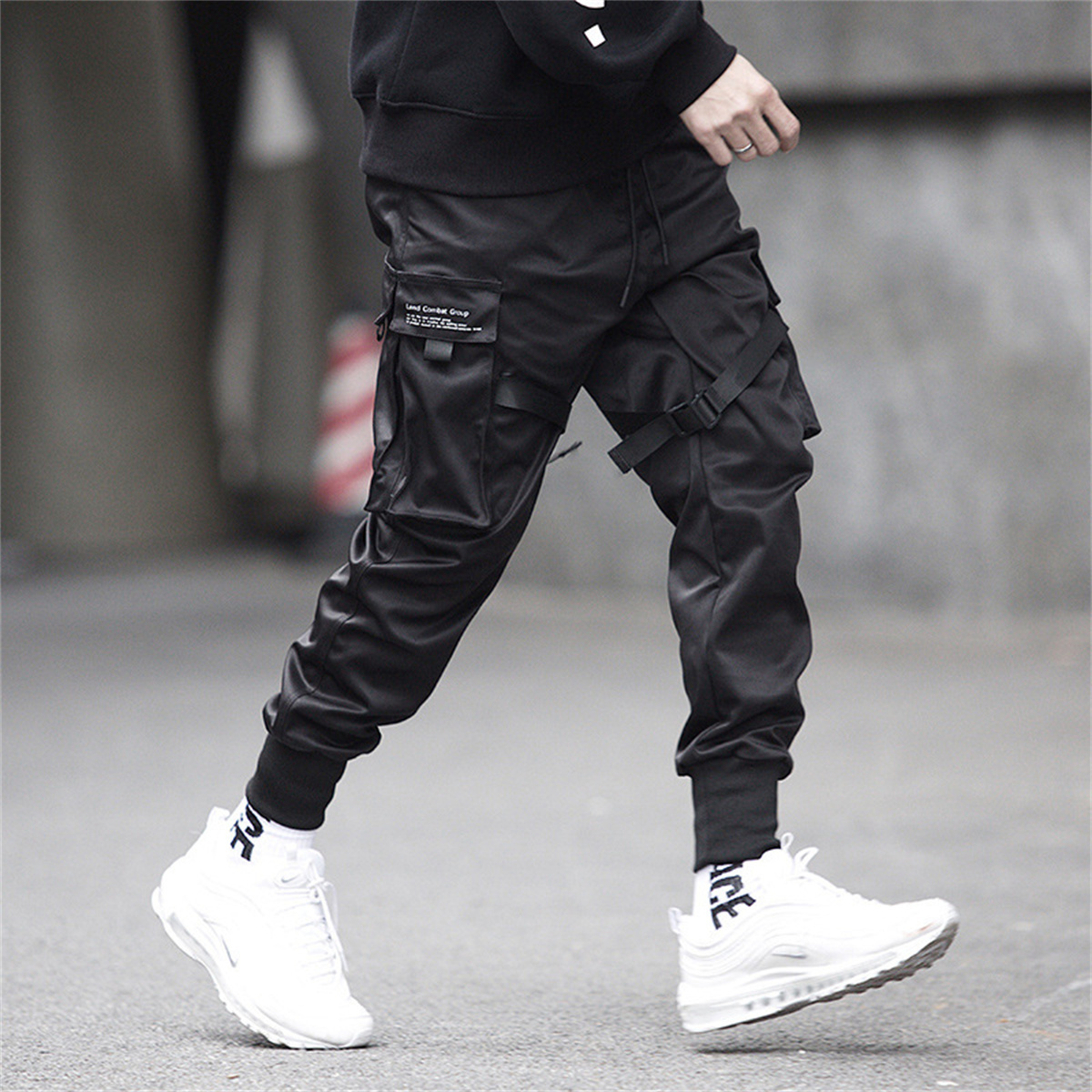 กางเกงคาร์โก้ฮิปฮอปสีดำสำหรับผ - Gothic Streetwear Brand บทวิจารณ์และราคา
