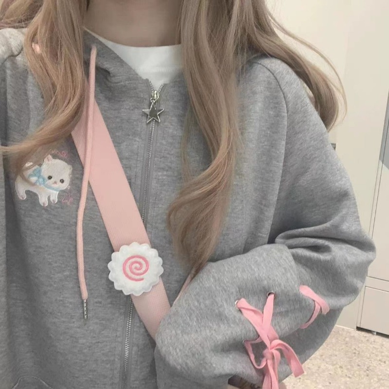 Y2kผู้หญิงHoodieเสื้อน่ารักหวา - Streetwear Brand Y2K บทวิจารณ์และราคา