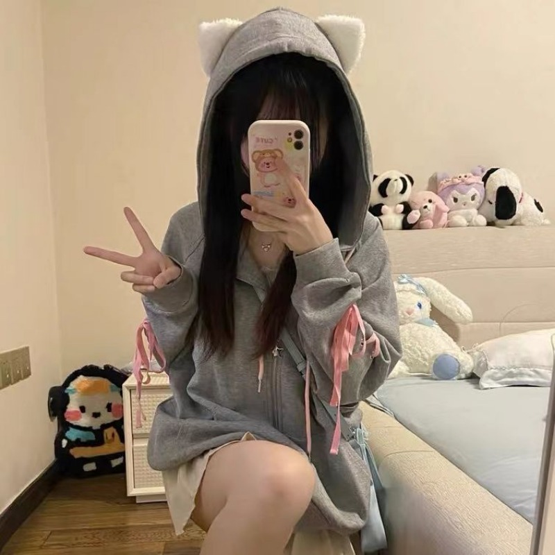 Y2kผู้หญิงHoodieเสื้อน่ารักหวา - Streetwear Brand Y2K บทวิจารณ์และราคา