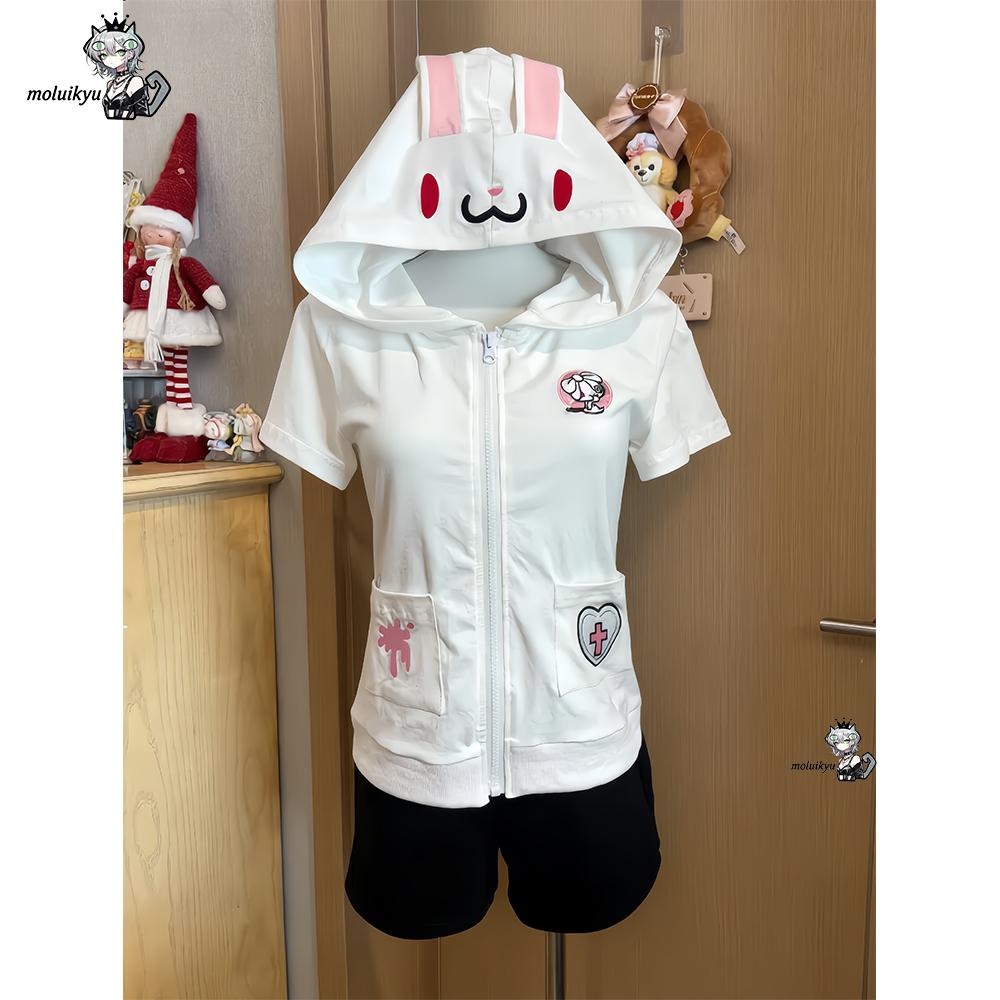 เสื้อฮู้ดดี้อนิเมะน่ารัก แขนสั - Streetwear Brand Y2K บทวิจารณ์และราคา