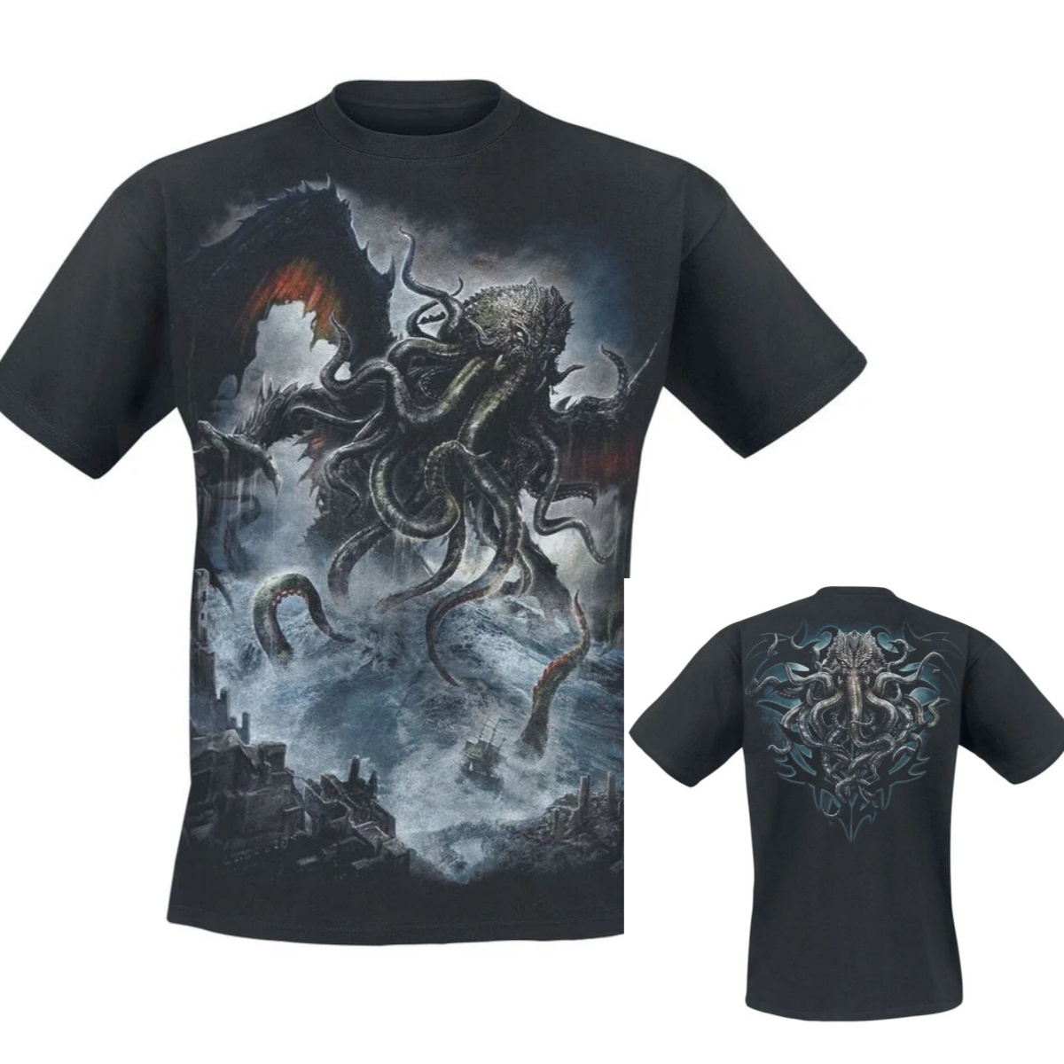 เสื้อยืดลายกราฟิกผ้าฝ้ายสไตล์โ - Gothic Streetwear Brand บทวิจารณ์และราคา