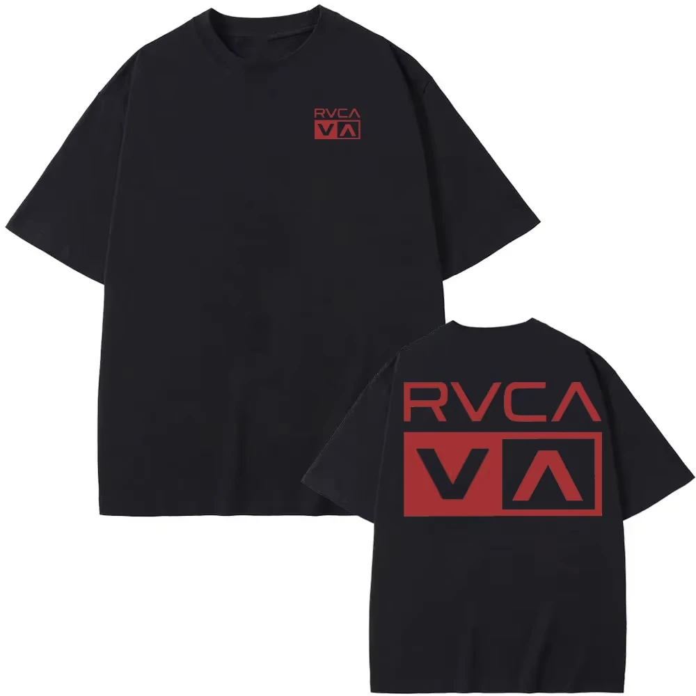 RVCA เสื้อยืดสีดำเสื้อยืดฤดูร้ - Streetwear Brand Tees บทวิจารณ์และราคา
