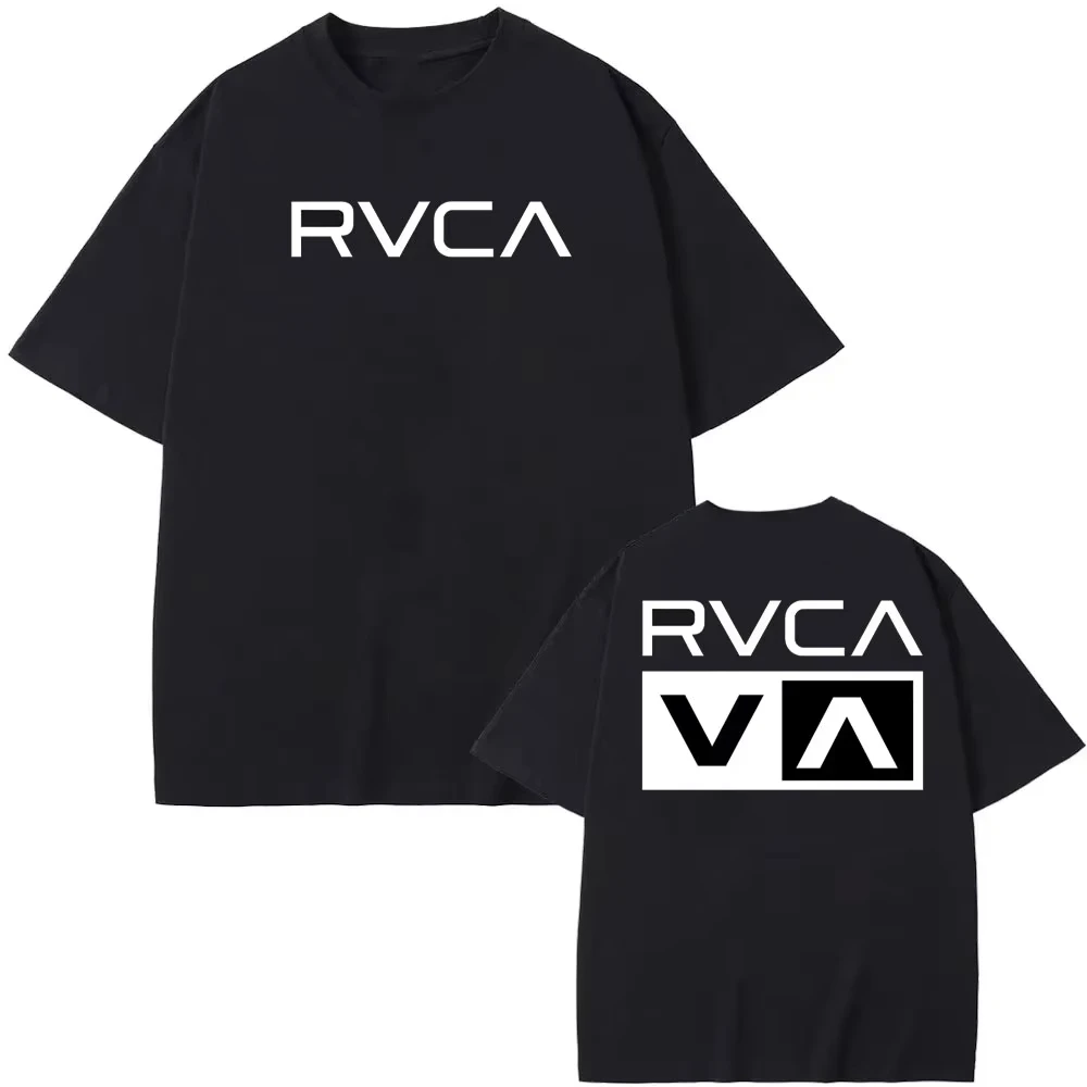 RVCA เสื้อยืดสีดำเสื้อยืดฤดูร้ - Streetwear Brand Tees บทวิจารณ์และราคา